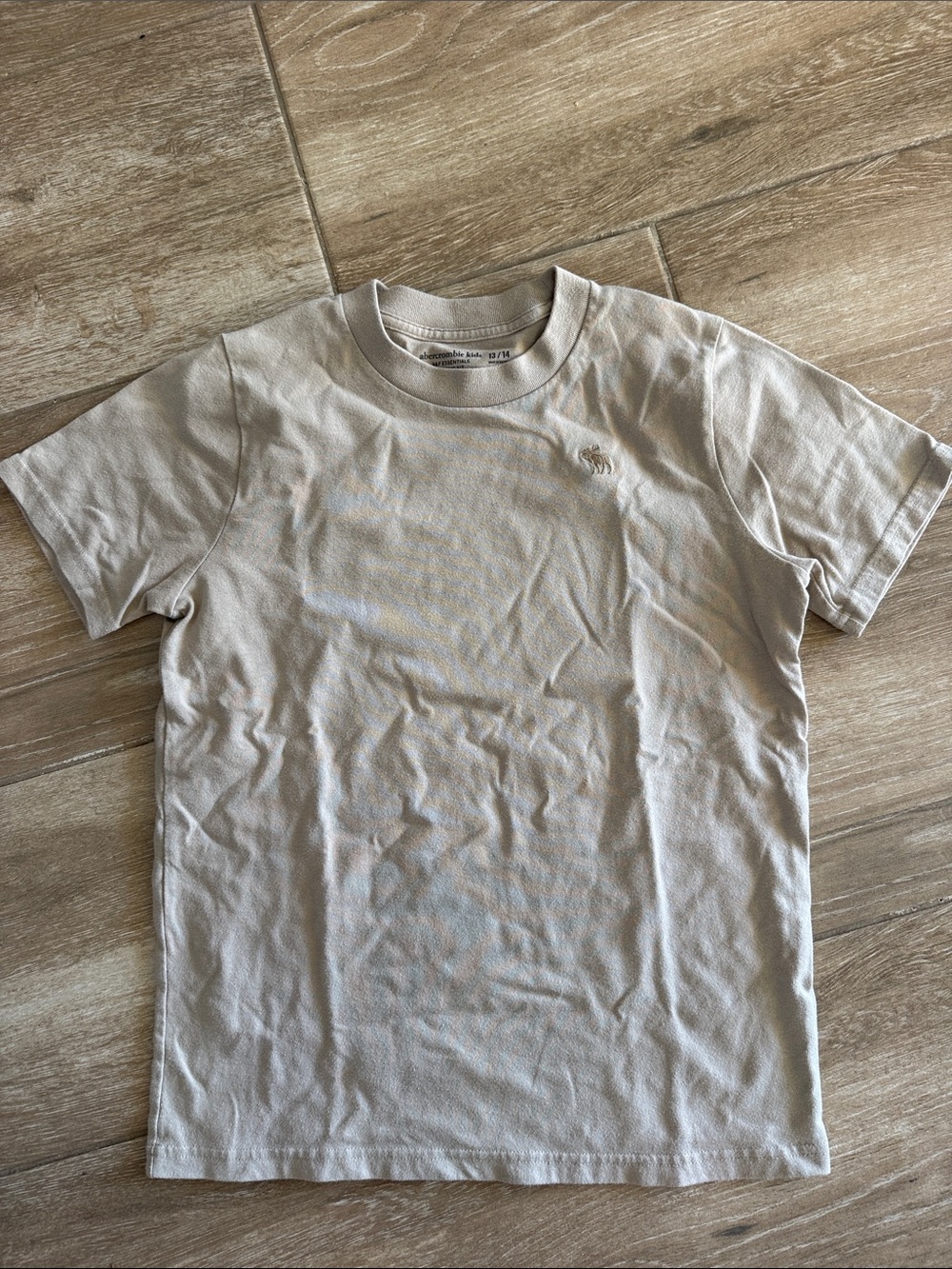 Abercrombie & Fitch kids Short-Sleeve Crew Tee in Beige 13 / 14